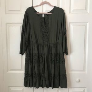 Olive Green Dress
